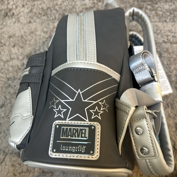 NWT Loungefly Marvel War Machine Light Up Cosplay Mini Backpack - Picture 3 of 7